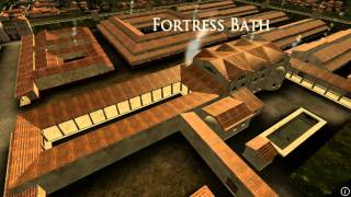 Animation of ancient Roman Fort in Caerleon Wales [upl. by Constancia]