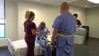 Physical Therapy Transfer Training  How To Transfer From Wheelchair To Bed [upl. by Lennie842]