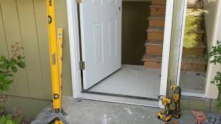 Jeld Wen Front Door Installation  Really crappy products and craftsmanship PART 1 [upl. by Netaf146]