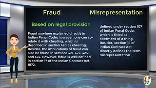 What is Difference Between Fraud amp Misrepresentation [upl. by Oloap525]