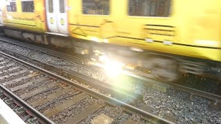 Merseyrail 507 009 making arcs at Birkdale station [upl. by Gyimah]